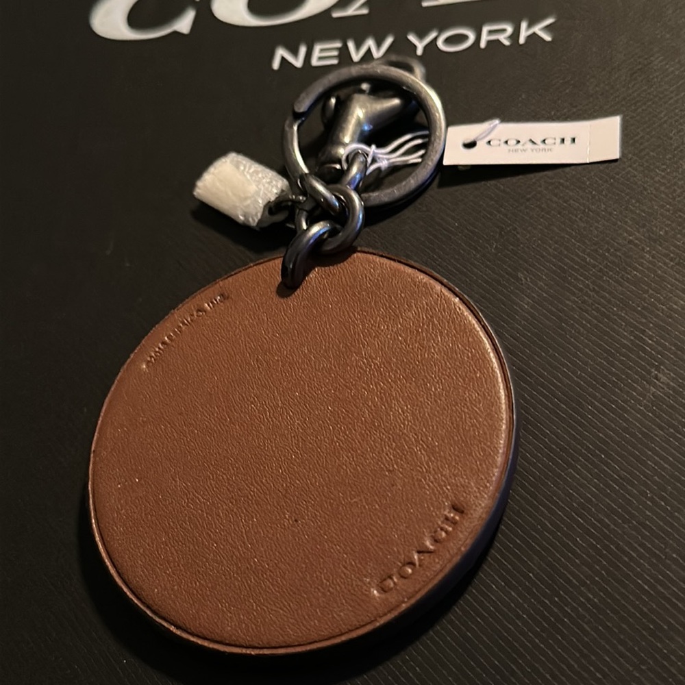 NWT Coach Pepsi Keychain FOB Leather Drink Soda Pop Logo Bag Charm Rare - Picture 6 of 7